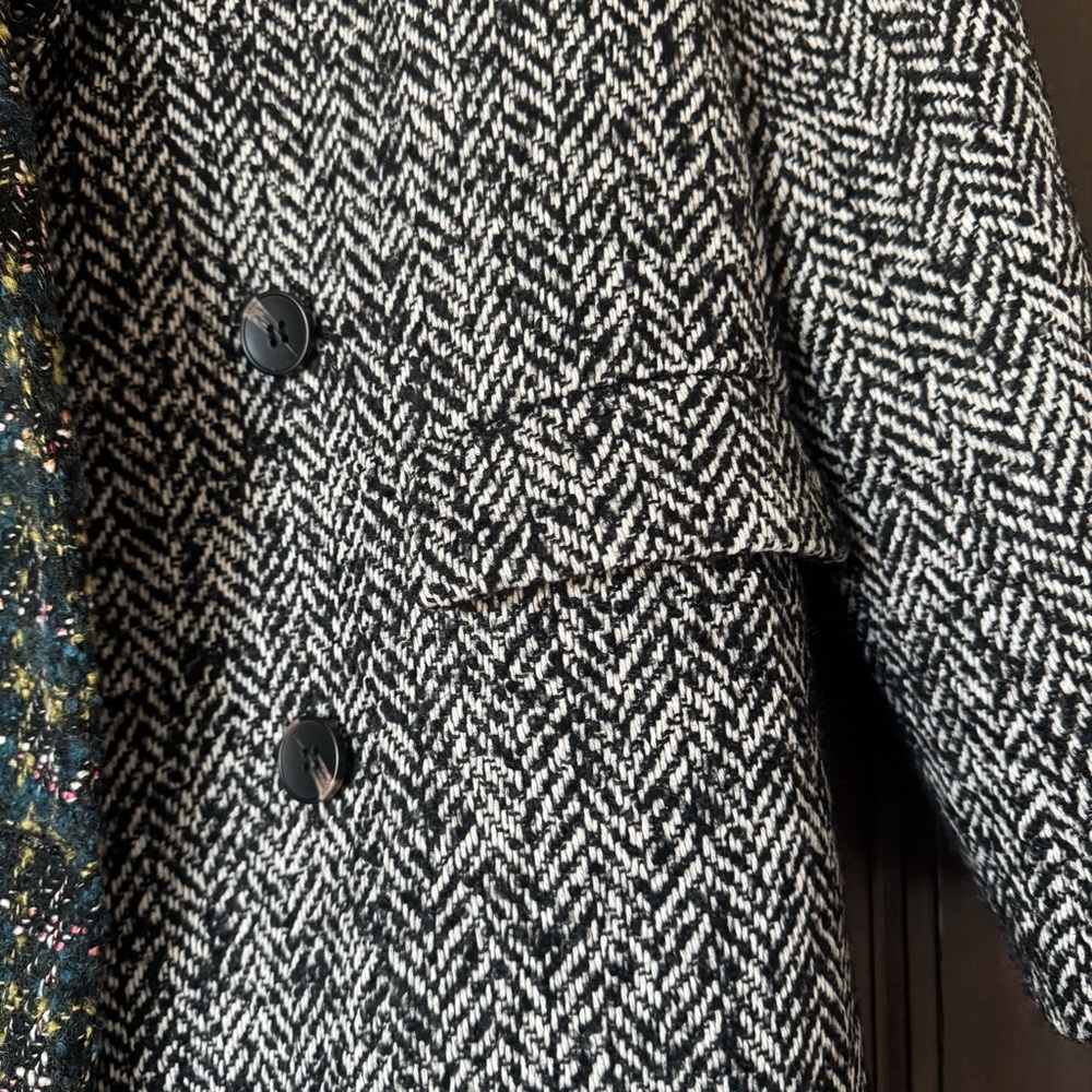 Driftwood Anthropologie Relaxed Plaid Blazer, Size Small - Picture 8 of 14